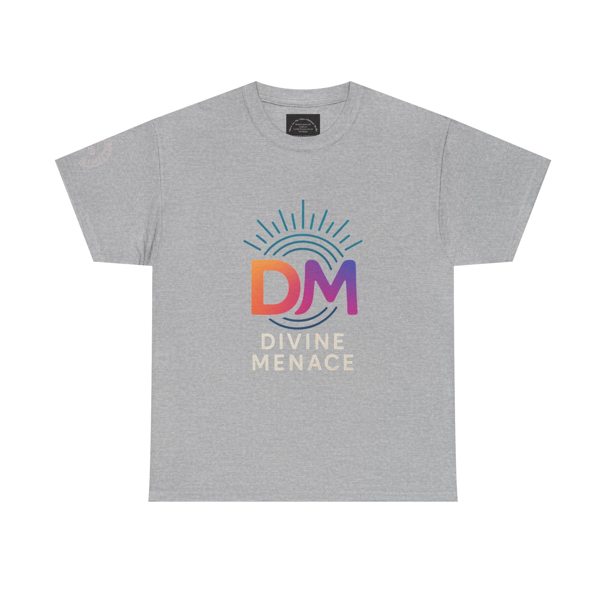 Divine Menace Graphic Tee - Unisex Heavy Cotton T-shirt, Alignment Streetwear, Everyday Essential