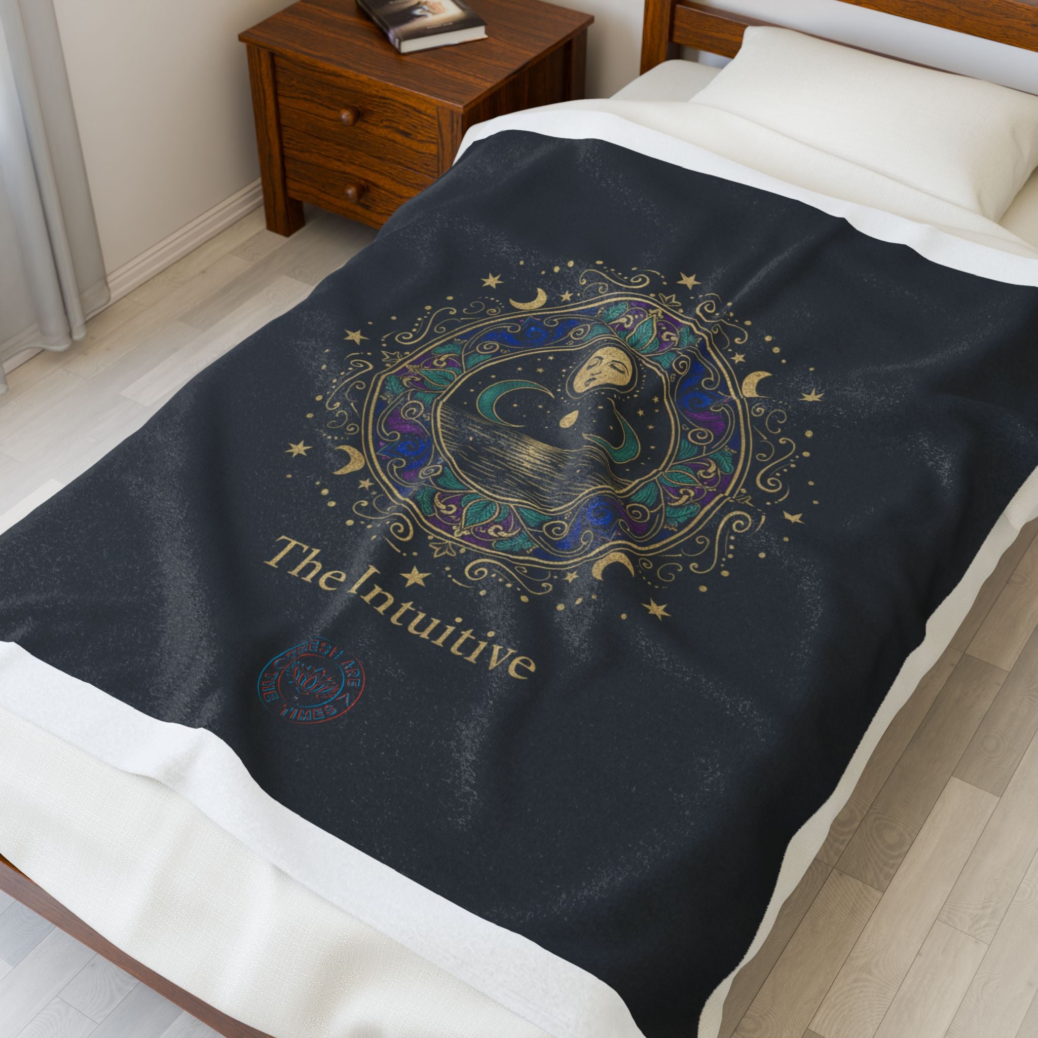 The Intuitive Tarot Art Velveteen Blanket | classic tarot style, arcana wall art