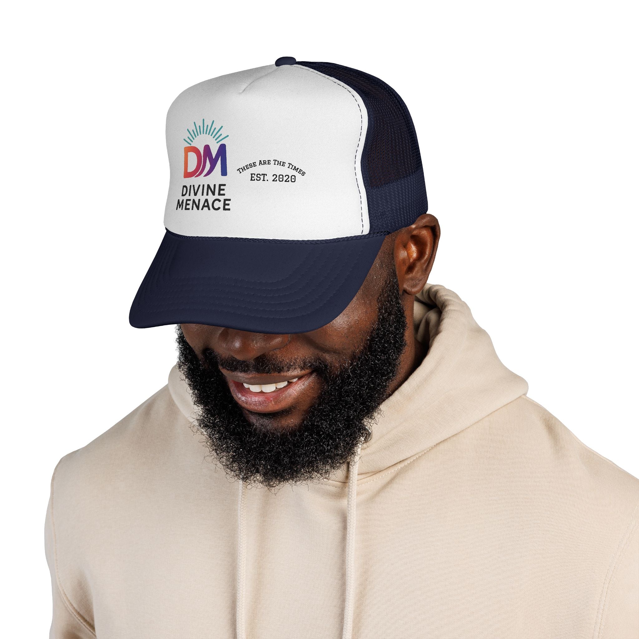Divine Menace Trucker Cap | The OG Energy Edition for Him/Her | Trendy Headwear