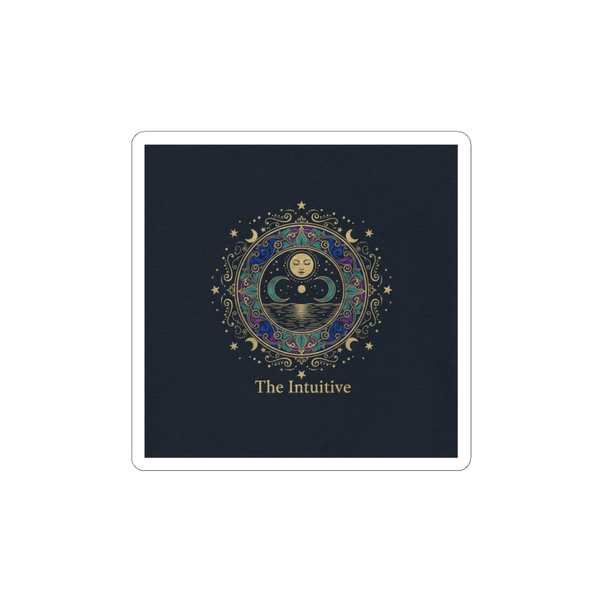 The Intuitive Tarot Art Sticker | classic tarot style, arcana wall art