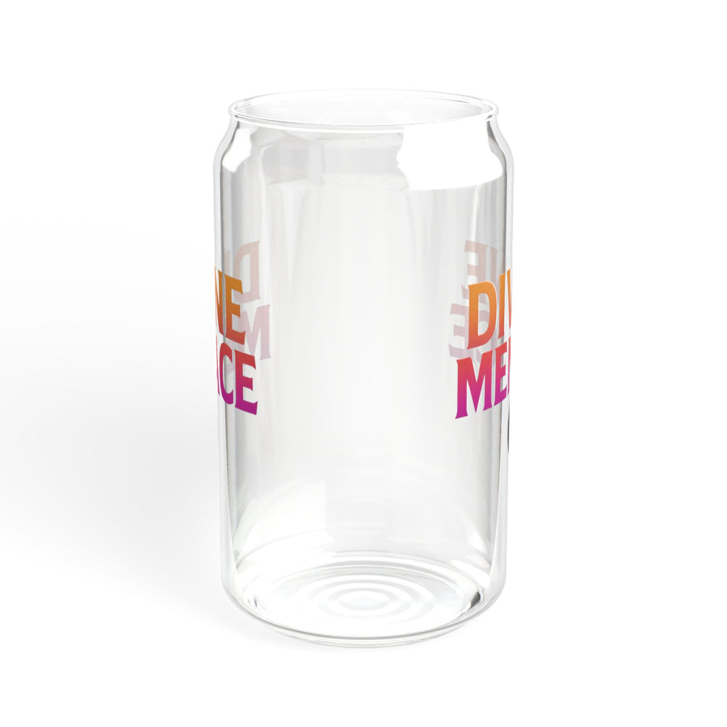 Divine Menace Sipper Glass, Eco-Friendly Drinkware, Perfect for Parties, Birthdays, Housewarming, Summer Sips
