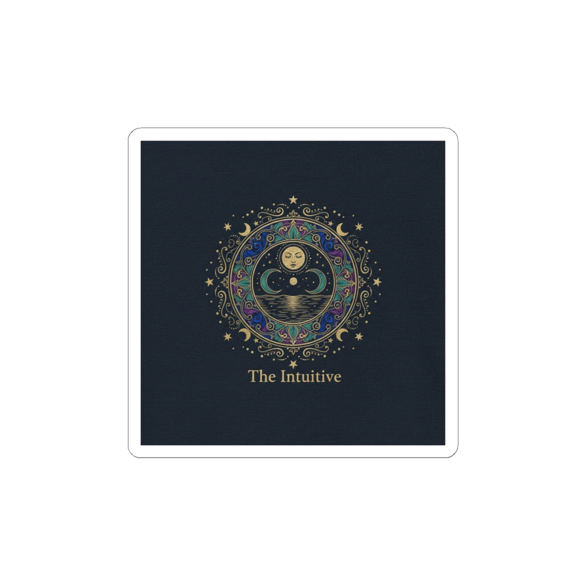 The Intuitive Tarot Art Sticker | classic tarot style, arcana wall art