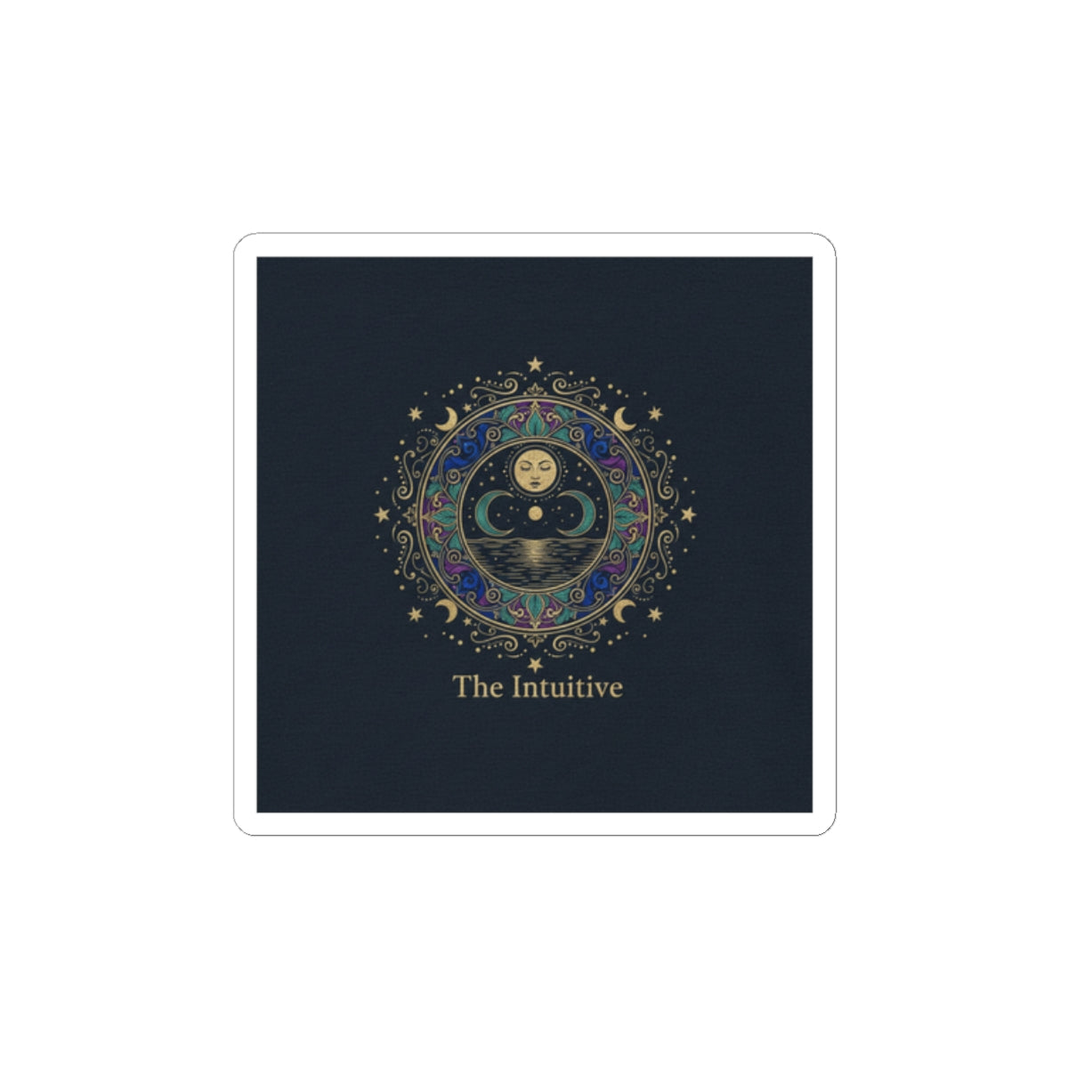 The Intuitive Tarot Art Sticker | classic tarot style, arcana wall art
