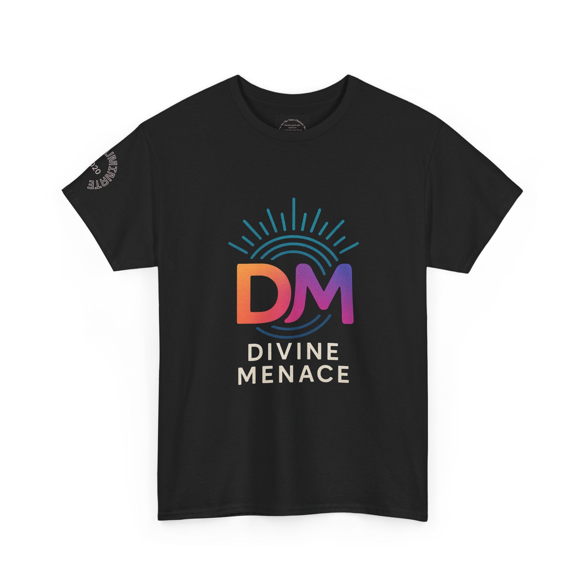 Divine Menace Graphic Tee - Unisex Heavy Cotton T-shirt, Alignment Streetwear, Everyday Essential