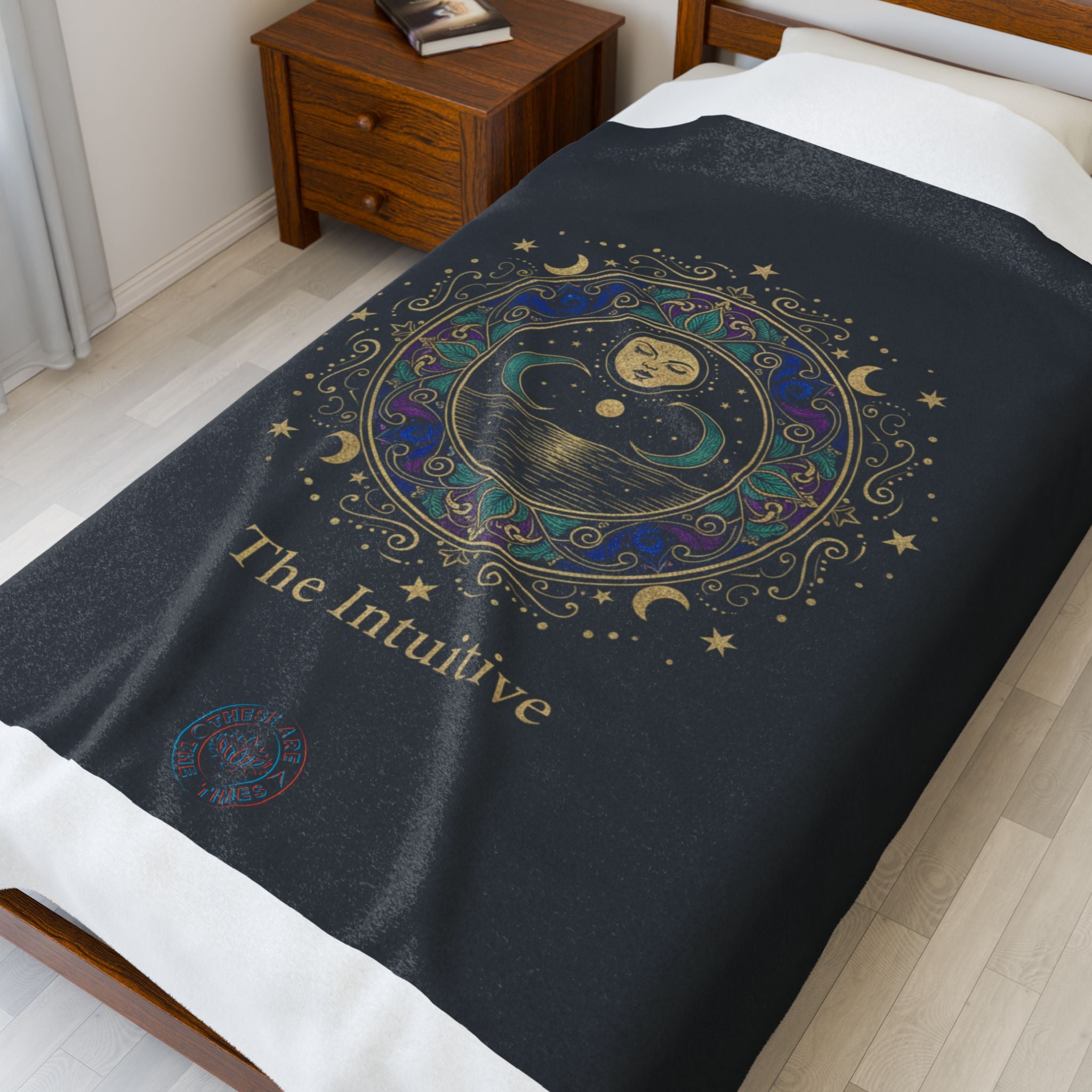 The Intuitive Tarot Art Velveteen Blanket | classic tarot style, arcana wall art