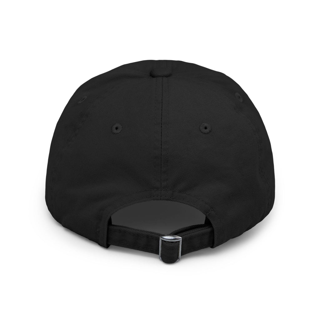Divine Menace Distressed Cap — Retro Vintage Graphic Baseball Hat