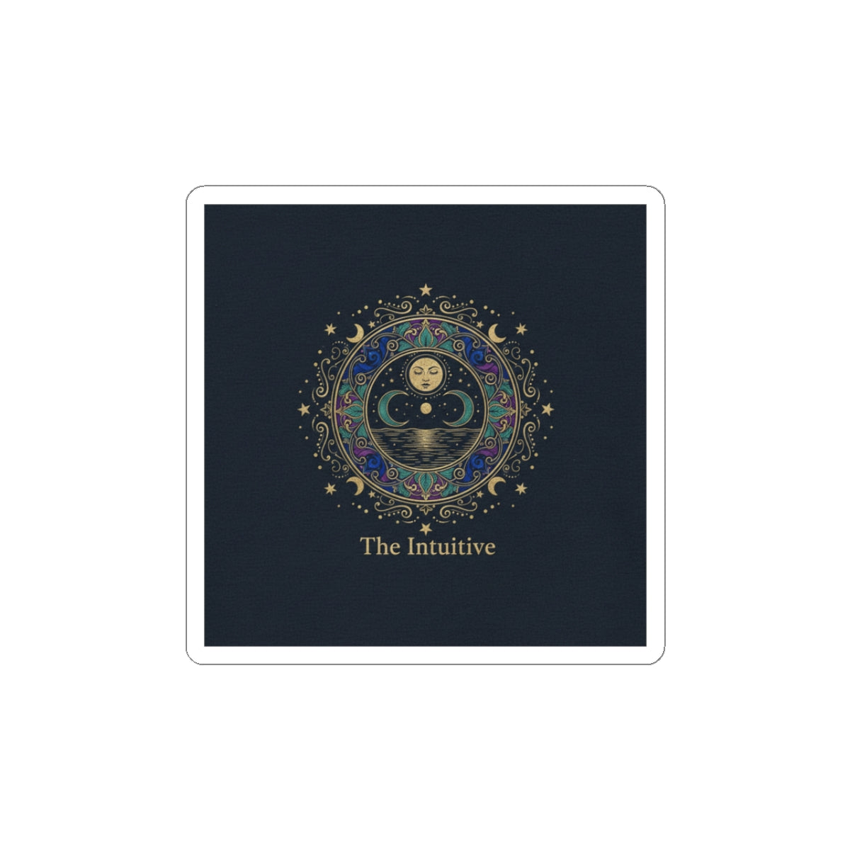 The Intuitive Tarot Art Sticker | classic tarot style, arcana wall art