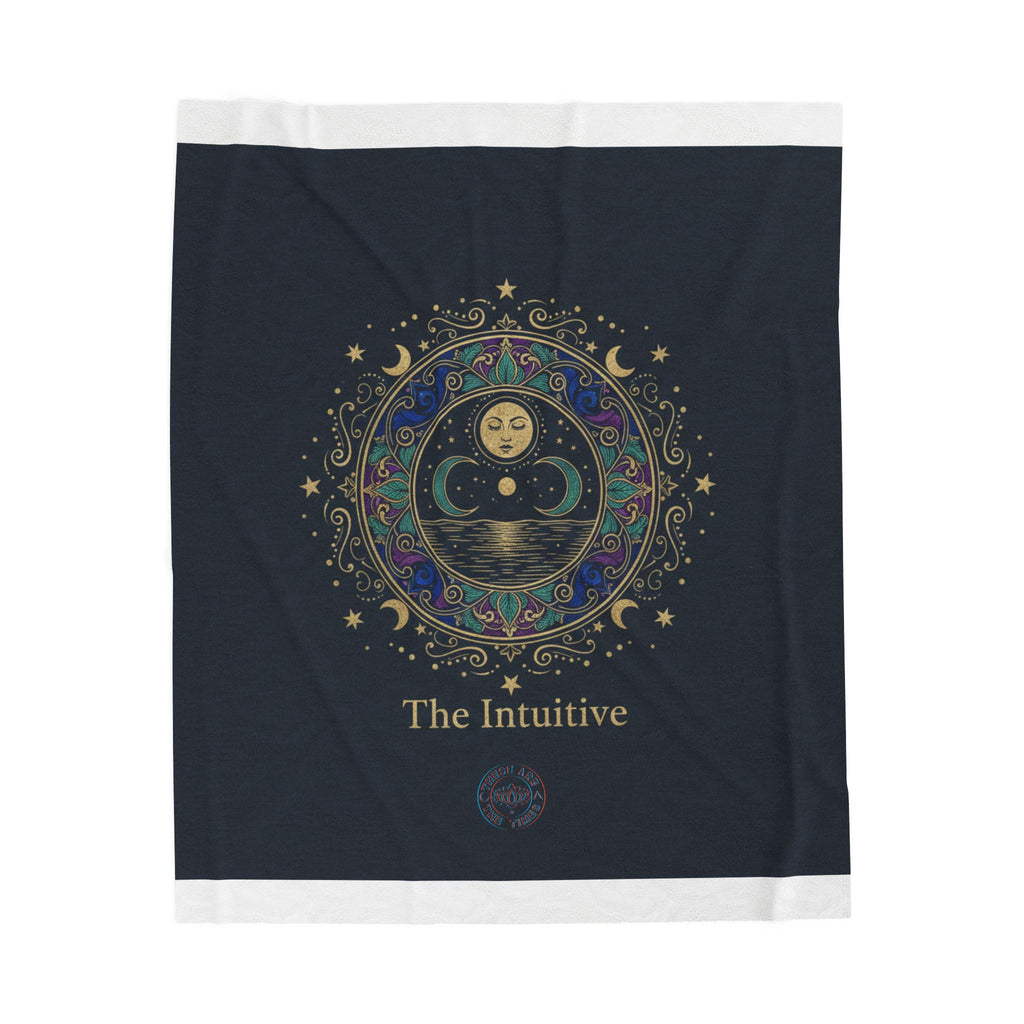 The Intuitive Tarot Art Velveteen Blanket | classic tarot style, arcana wall art