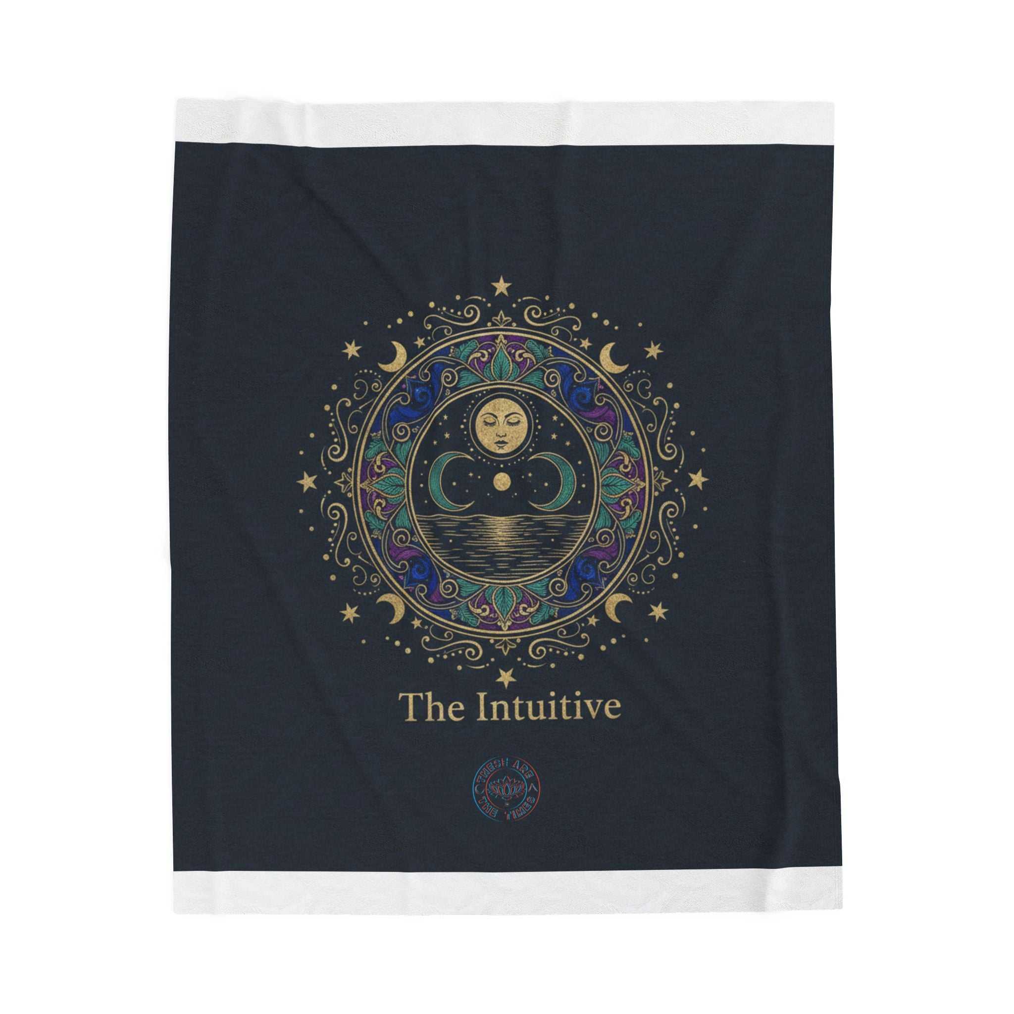 The Intuitive Tarot Art Velveteen Blanket | classic tarot style, arcana wall art