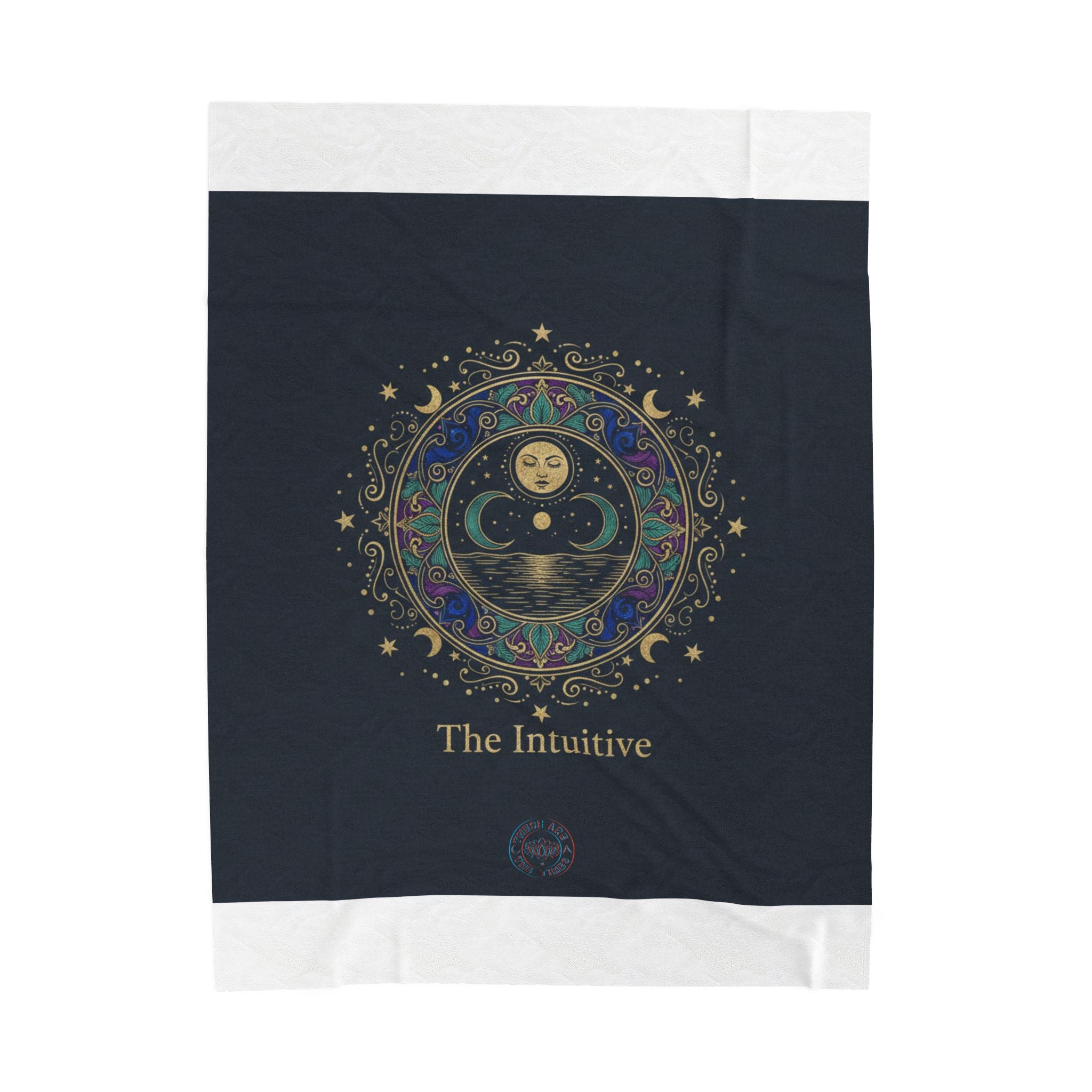 The Intuitive Tarot Art Velveteen Blanket | classic tarot style, arcana wall art