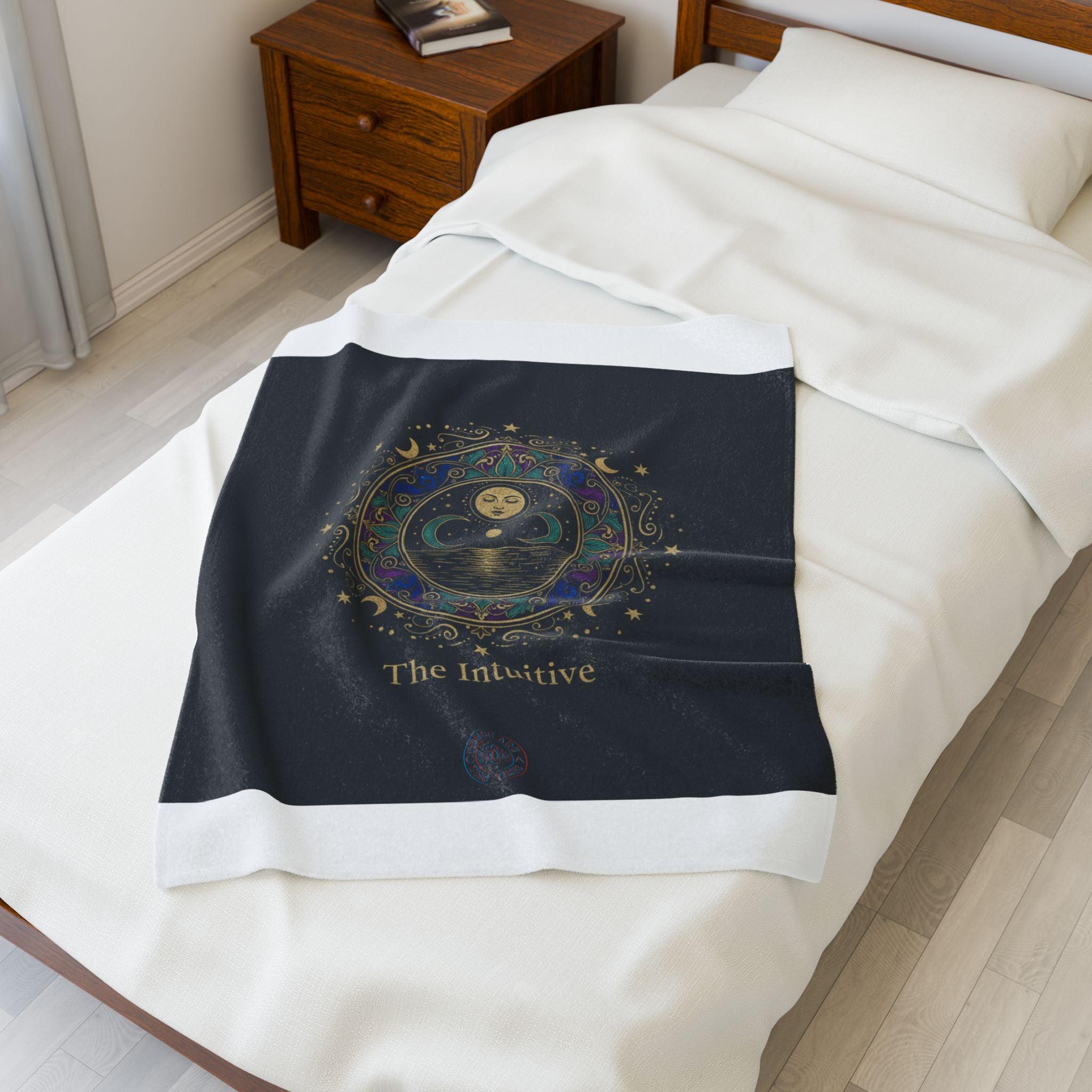 The Intuitive Tarot Art Velveteen Blanket | classic tarot style, arcana wall art