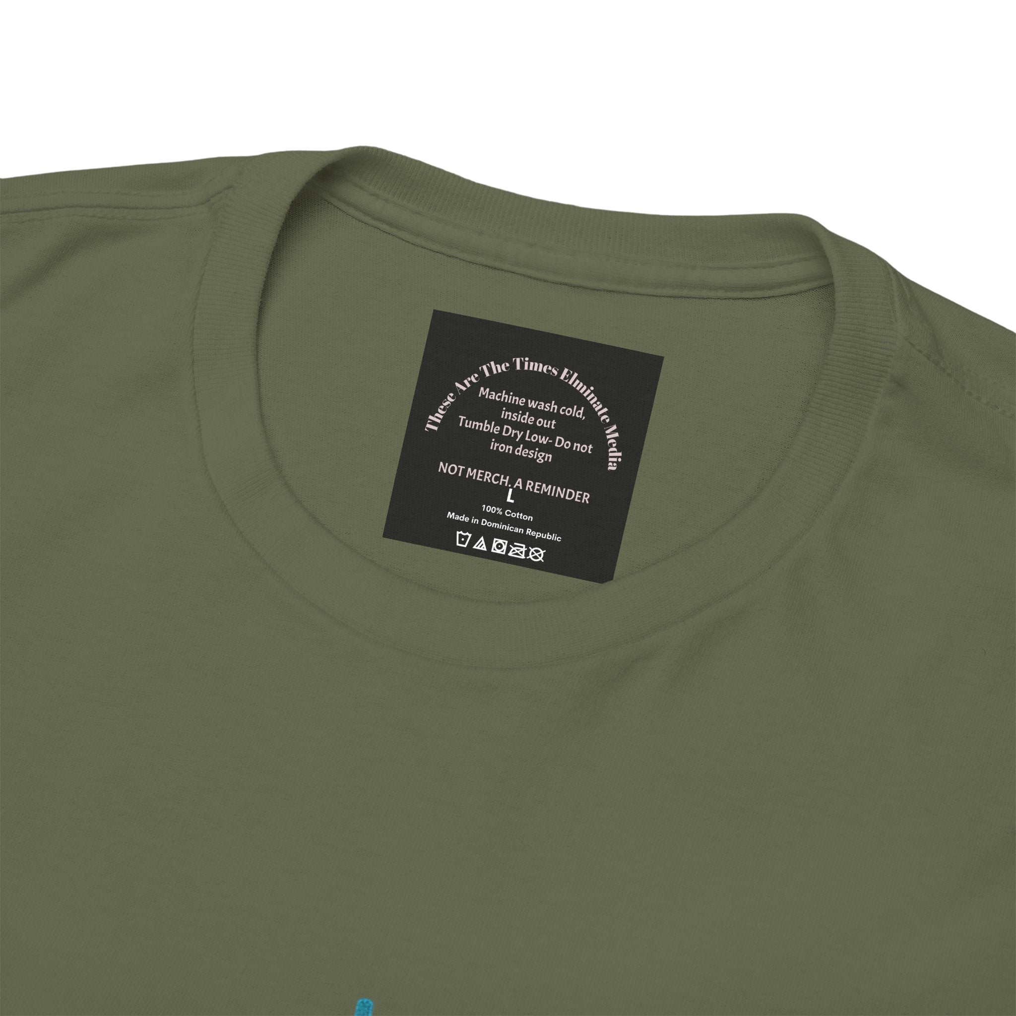 Divine Menace Graphic Tee - Unisex Heavy Cotton T-shirt, Alignment Streetwear, Everyday Essential
