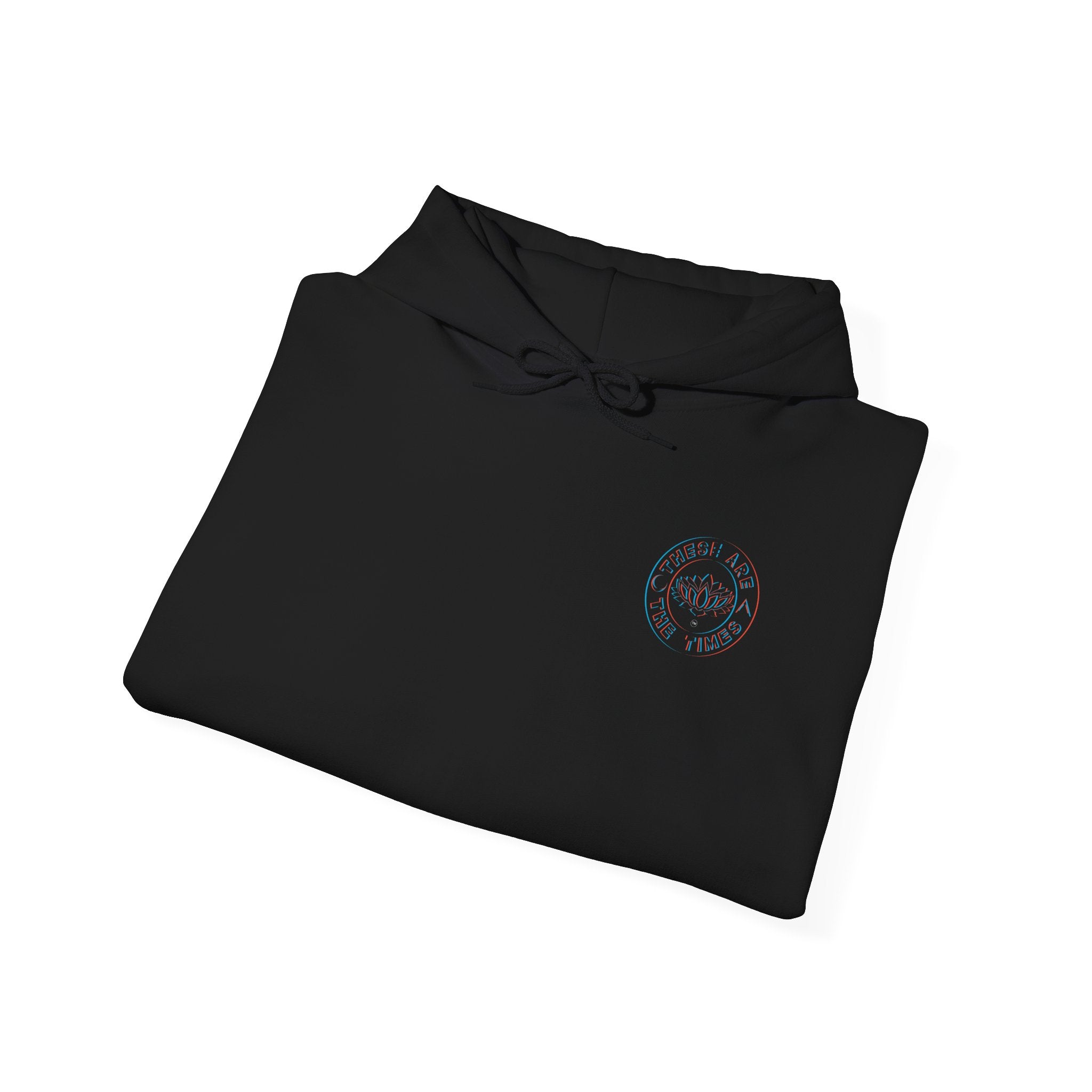 Divine Menace Flame Hoodie — Black Graphic Sweatshirt