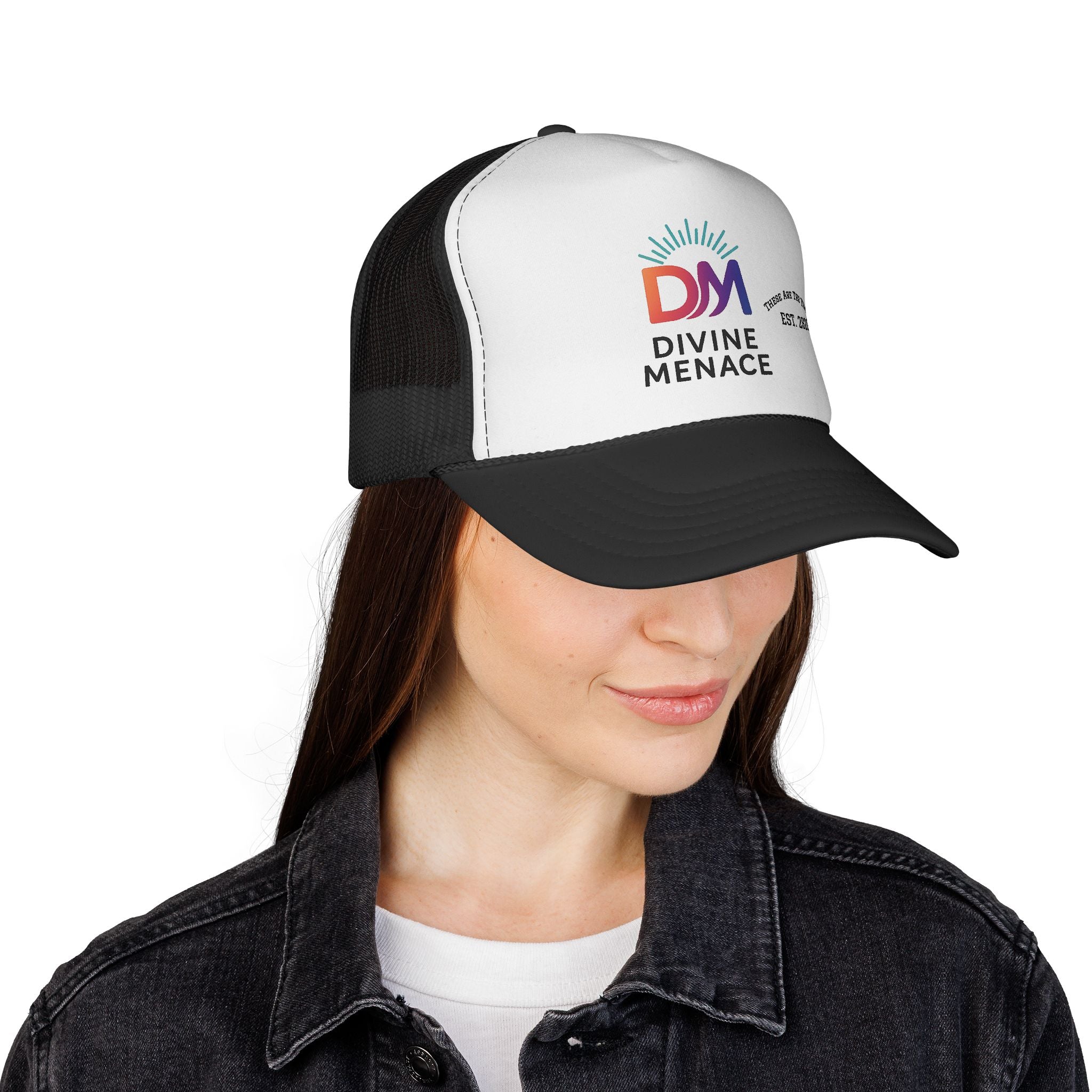 Divine Menace Trucker Cap | The OG Energy Edition for Him/Her | Trendy Headwear