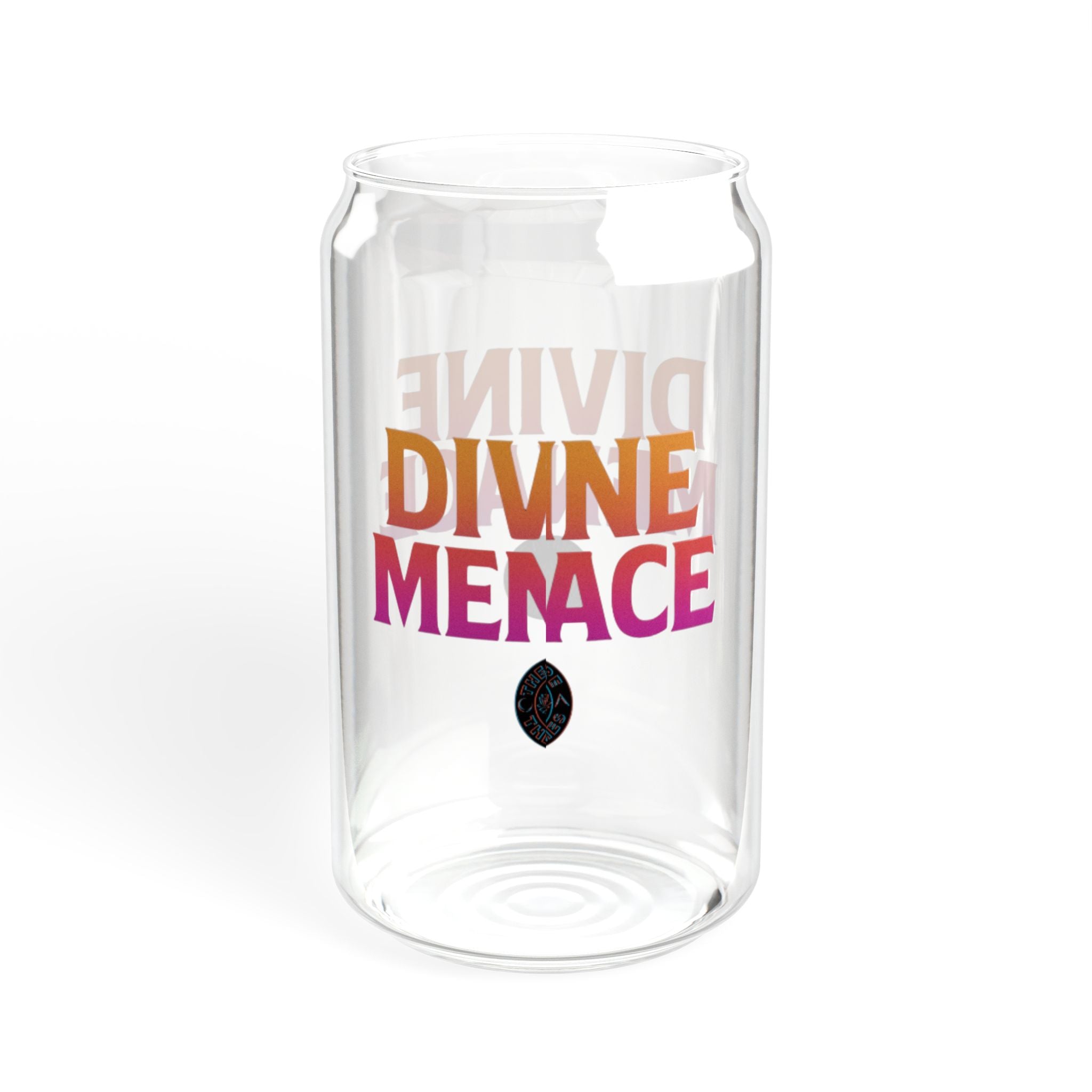 Divine Menace Sipper Glass, Eco-Friendly Drinkware, Perfect for Parties, Birthdays, Housewarming, Summer Sips