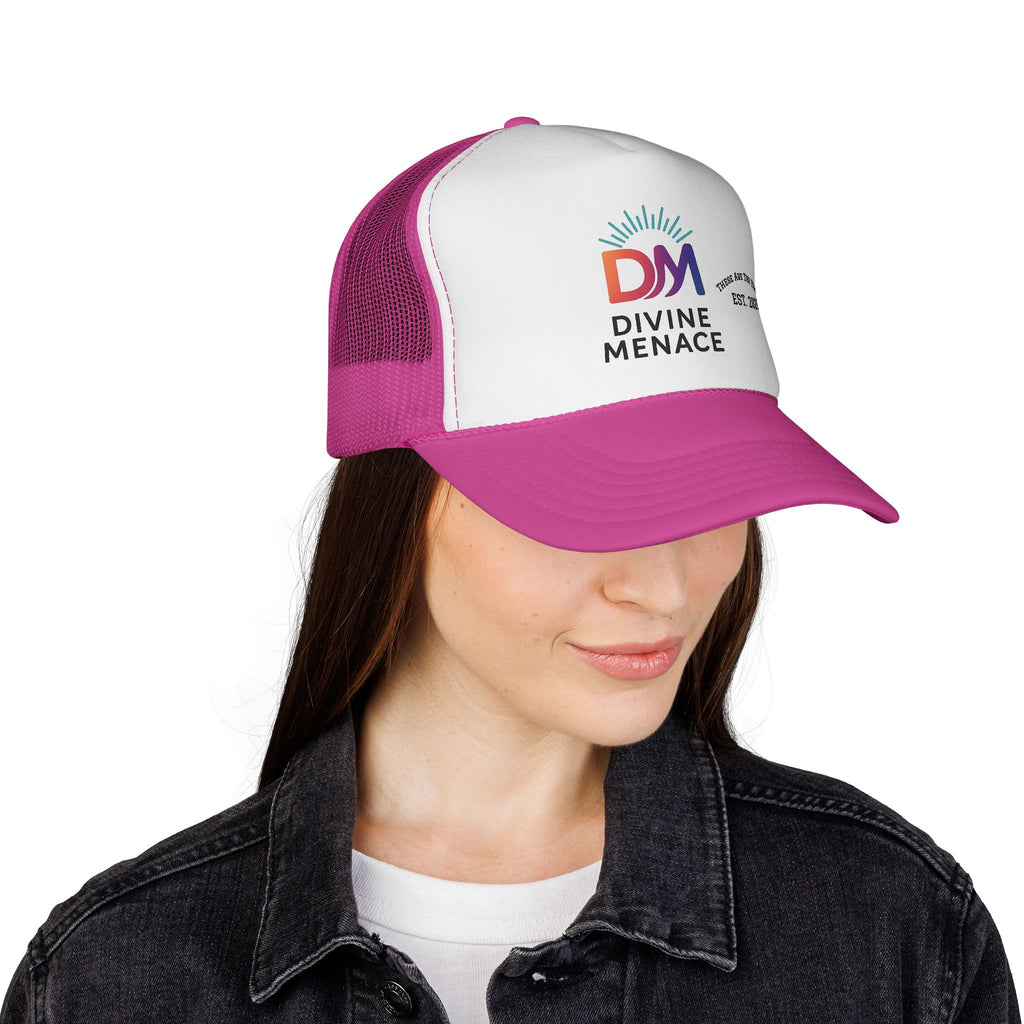 Divine Menace Trucker Cap | The OG Energy Edition for Him/Her | Trendy Headwear
