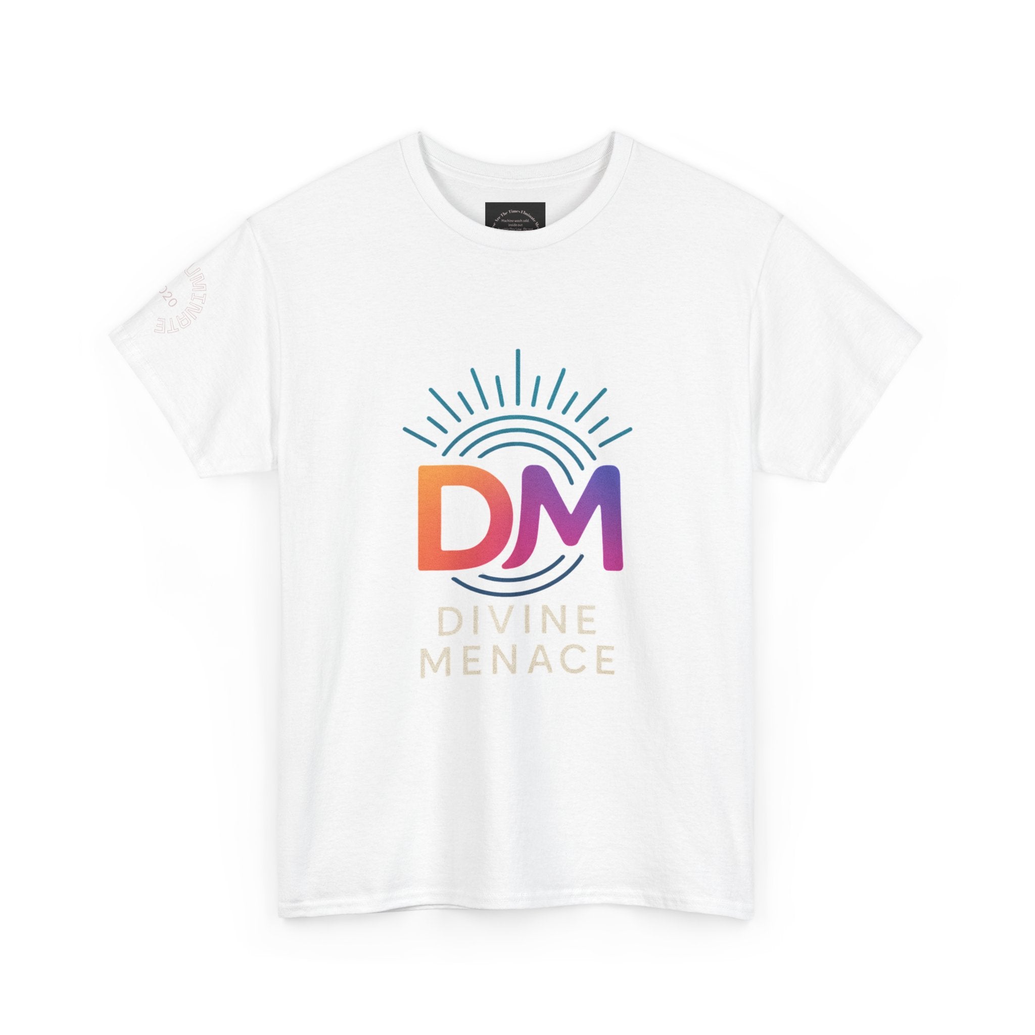 Divine Menace Graphic Tee - Unisex Heavy Cotton T-shirt, Alignment Streetwear, Everyday Essential