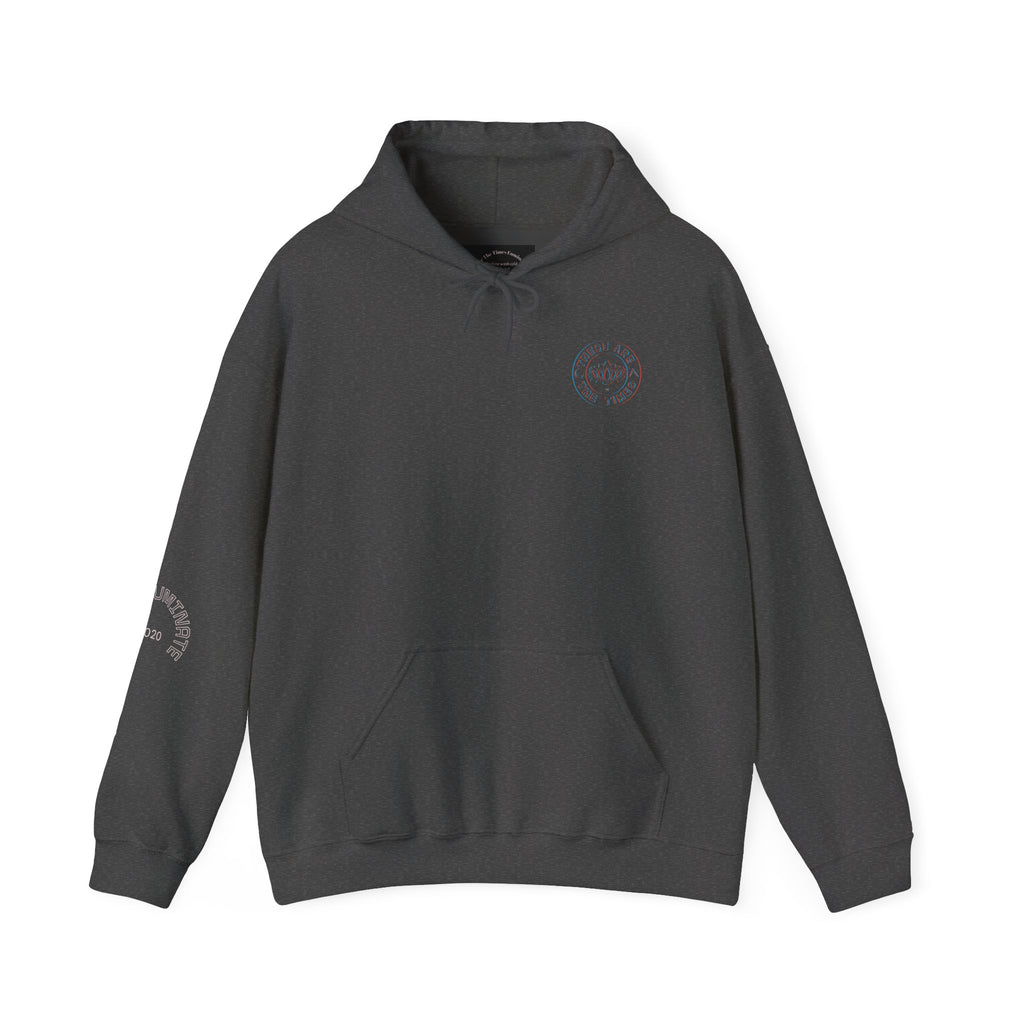 Divine Menace Flame Hoodie — Black Graphic Sweatshirt