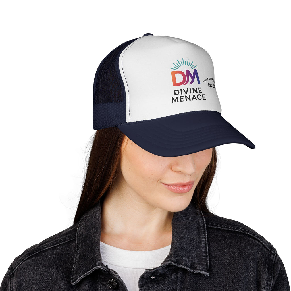 Divine Menace Trucker Cap | The OG Energy Edition for Him/Her | Trendy Headwear