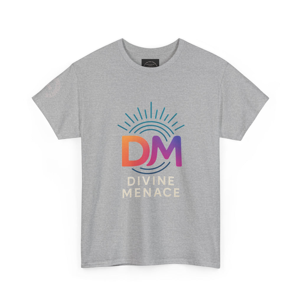 Divine Menace Graphic Tee - Unisex Heavy Cotton T-shirt, Alignment Streetwear, Everyday Essential